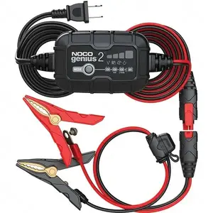 NOCO Genius2 Genius 6V and 12V 2A Auto Battery Charger, Battery Maintainer, and Battery Desulfator