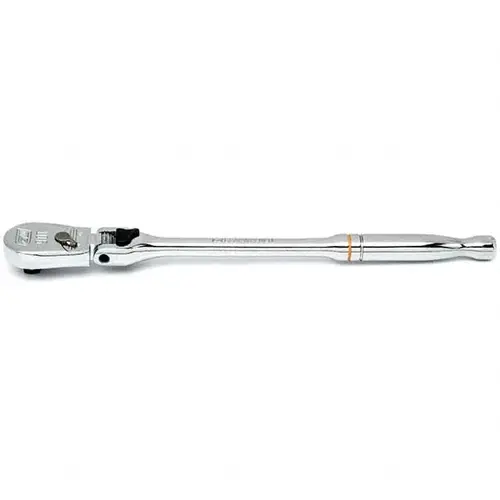 90T Ratchet, Tear Drop, 3/8 in Drive, 11.47 in OAL, Alloy Steel, Full Polish Chrome, Locking Flex Handle 90T Ratchet, Tear Drop, 3/8 in Drive, 11.47 in OAL, Alloy Steel, Full Polish Chrome, Locking Flex Handle