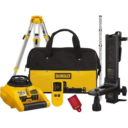 1,000 ft Measuring Range, 1/4" at 100 ft Accuracy, Self-Leveling Rotary Laser 1,000 ft Measuring Range, 1/4" at 100 ft Accuracy, Self-Leveling Rotary Laser
