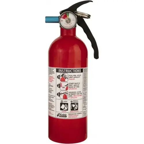 Automobile Fire Extinguishers, Class B and C Fires, 2 lb Cap. Wt.