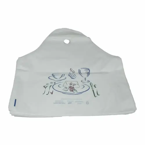 PLASTIC BAG CUT-OUT WHITE 19X19X9.5