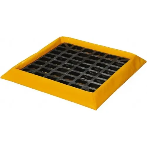SpillNEST  Drum Spill Containment Berm, 1 Drum, 10 gal, Yellow