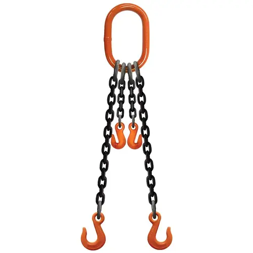 Chain Sling: 5 ft Long, 7,000 lb Basket, Steel Chain Sling: 5 ft Long, 7,000 lb Basket, Steel