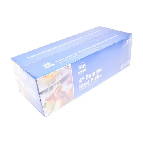 Victoria Bay Food Knot Pick 4.75 IN Bamboo - pack of 1000 Victoria Bay Food Knot Pick 4.75 IN Bamboo - pack of 1000