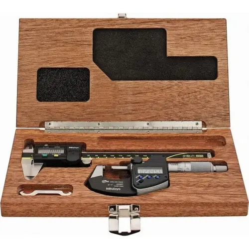 Machinist Caliper & Micrometer Kit: 4 pc, 0 to 6" Caliper, 0 to 1" Micrometer Machinist Caliper & Micrometer Kit: 4 pc, 0 to 6" Caliper, 0 to 1" Micrometer