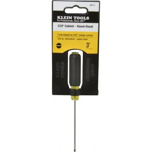 Slotted Screwdriver: 3/32" Width, 5-3/4" OAL, 3" Blade Length - pack of 6 Slotted Screwdriver: 3/32" Width, 5-3/4" OAL, 3" Blade Length - pack of 6