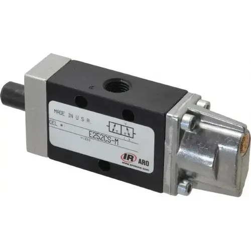 Mechanically Operated Valve: 3-Way, Cam Stem/Spring Actuator, 1/4" Inlet, 1/4" Outlet, 2 Position Mechanically Operated Valve: 3-Way, Cam Stem/Spring Actuator, 1/4" Inlet, 1/4" Outlet, 2 Position