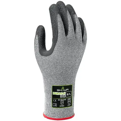 Cut, Puncture & Abrasive-Resistant Gloves: Size M, ANSI Cut A3, ANSI Puncture 2, Latex, ATA & HPPE Blend