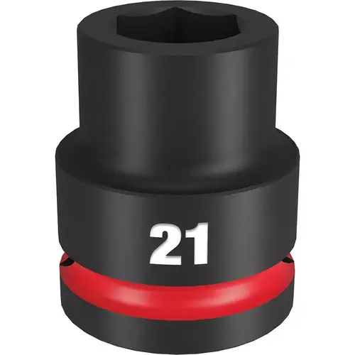 Impact Socket: 3/4" Drive, 21mm Socket, Hex Drive Impact Socket: 3/4" Drive, 21mm Socket, Hex Drive