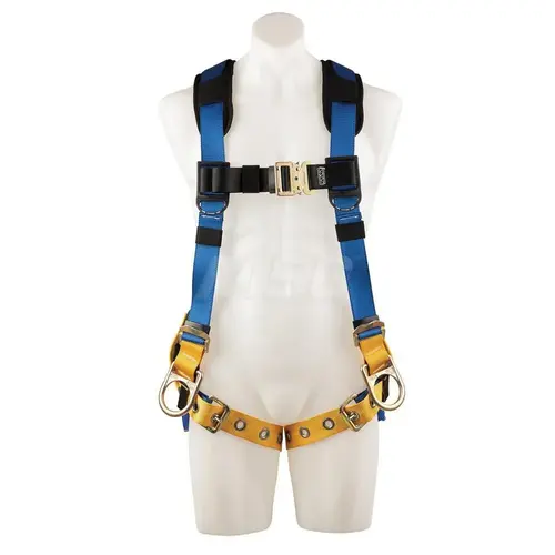 LiteFit Plus Full Body Harness, Back/Hip D-Rings, X-Large, Quick Connect/Tongue Buckle Blue LiteFit Plus Full Body Harness, Back/Hip D-Rings, X-Large, Quick Connect/Tongue Buckle Blue