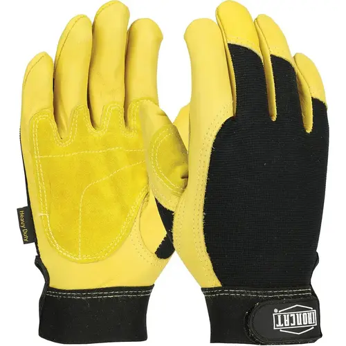 Welding Gloves: Size Medium, Uncoated, Cowhide Leather, Heavy Construction, Landscaping Application Pair Welding Gloves: Size Medium, Uncoated, Cowhide Leather, Heavy Construction, Landscaping Application Pair