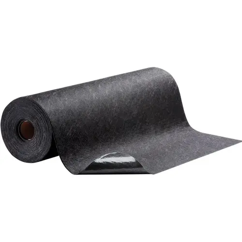Pads, Rolls & Mats; Product Type: Roll ; Application: Universal ; Overall Length (Feet): 100.00 ; Material: Polypropylene; Proprietary Adhesive Material ; Fluids Absorbed: Oil; Coolants; Solvents; Water; Universal ; Absorbency Weight: Medium Pads, Rolls & Mats; Product Type: Roll ; Application: Universal ; Overall Length (Feet): 100.00 ; Material: Polypropylene; Proprietary Adhesive Material ; Fluids Absorbed: Oil; Coolants; Solvents; Water; Universal ; Absorbency Weight: Medium