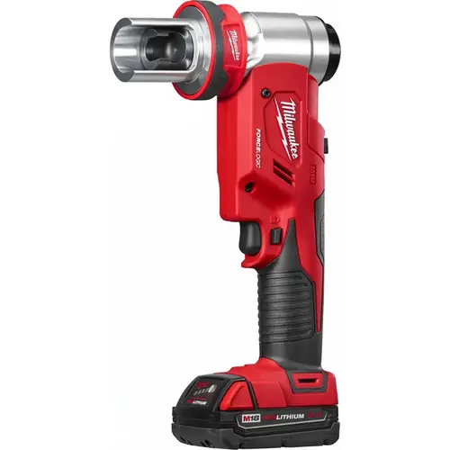 M18 18V Lithium-Ion Cordless FORCE LOGIC 6 Ton Knockout Tool 1/2 in. to 2 in. Kit w/(1) 2.0 Ah Battery, Die Set Black M18 18V Lithium-Ion Cordless FORCE LOGIC 6 Ton Knockout Tool 1/2 in. to 2 in. Kit w/(1) 2.0 Ah Battery, Die Set Black