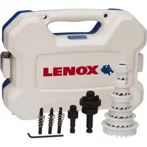 Electrician's Hole Saw Kit: 15 Pc, 7/8 to 2-1/2" Dia Electrician's Hole Saw Kit: 15 Pc, 7/8 to 2-1/2" Dia
