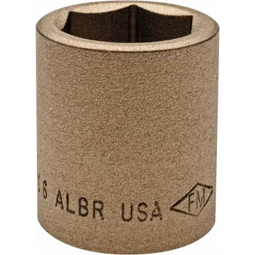 Hand Socket: 1/2" Drive, 15/16" Socket, 6-Point Chrome