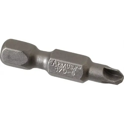 Power Screwdriver Bit: #5 Phillips, #5 Torq-Set Speciality Point Size, 1/4" Hex Drive Power Screwdriver Bit: #5 Phillips, #5 Torq-Set Speciality Point Size, 1/4" Hex Drive
