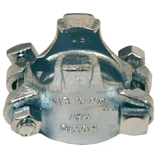Air King Clamps, 1 1/8 in-1 5/16 in Hose OD, Malleable Iron Air King Clamps, 1 1/8 in-1 5/16 in Hose OD, Malleable Iron