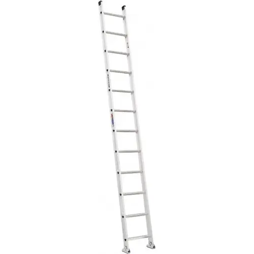 D-Rung Straight Ladder, IA, D1512-1, 12 ft L, 19 in W, 300 lb Load Capacity, Aluminum D-Rung Straight Ladder, IA, D1512-1, 12 ft L, 19 in W, 300 lb Load Capacity, Aluminum