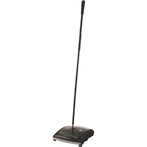 Executive Series 7.5" Dual-Action Bristle Mechanical Sweeper, Cordless, Black, Collects Dust, Dirt, & Debris from Hard Floors & Carpet Executive Series 7.5" Dual-Action Bristle Mechanical Sweeper, Cordless, Black, Collects Dust, Dirt, & Debris from Hard Floors & Carpet