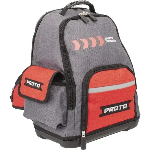 Back Packs with Removable Totes, 2 Compartments, 18 in x 14 in Gray; Red Back Packs with Removable Totes, 2 Compartments, 18 in x 14 in Gray; Red
