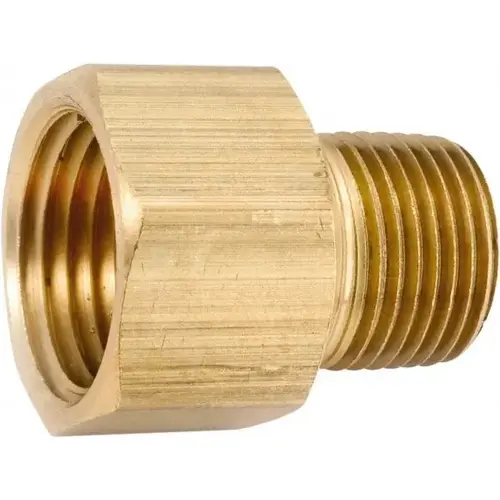 Industrial Pipe Adapter: 1/2-14 Female Thread, 1/4-18 Male Thread, MNPT x FNPT Industrial Pipe Adapter: 1/2-14 Female Thread, 1/4-18 Male Thread, MNPT x FNPT