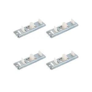 Brixwell 8-209-4 Bypass Floor Guide Adjustable Gray - pack of 4