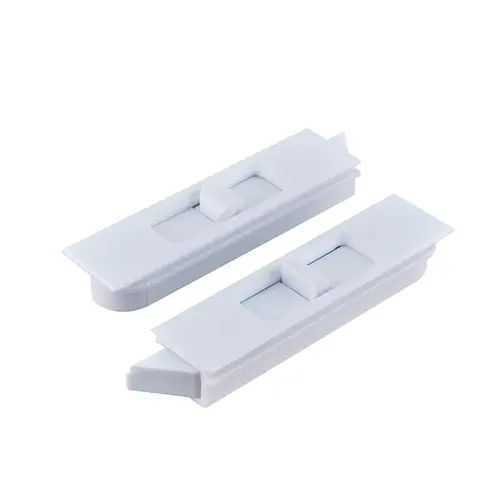 Snap In Tilt Latch Nose Left And Right Hand 3/32" Stile Snap Size 9/32" Nose Size Blue White Finish Pair Snap In Tilt Latch Nose Left And Right Hand 3/32" Stile Snap Size 9/32" Nose Size Blue White Finish Pair