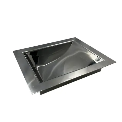 8" X 10" Standard Drop In Deal Tray Polished Stainless Steel 8" Width 8" X 10" Standard Drop In Deal Tray Polished Stainless Steel 8" Width