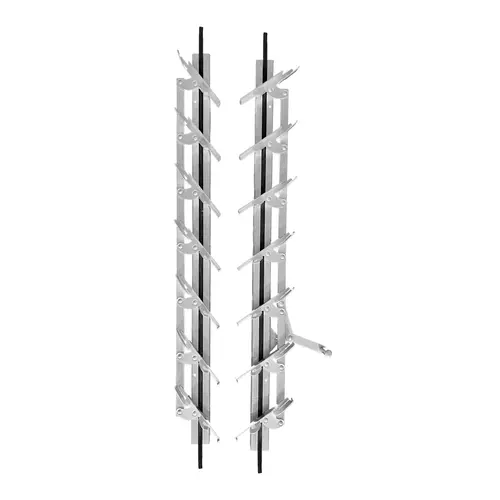 Jalousie Strip Hardware 24" Lenght 7 Blades Aluminum Pair