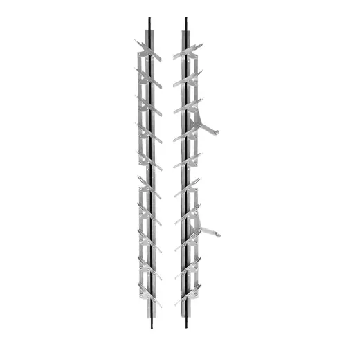 Jalousie Strip Hardware 36" Length 10 Blades Aluminum Pair Jalousie Strip Hardware 36" Length 10 Blades Aluminum Pair