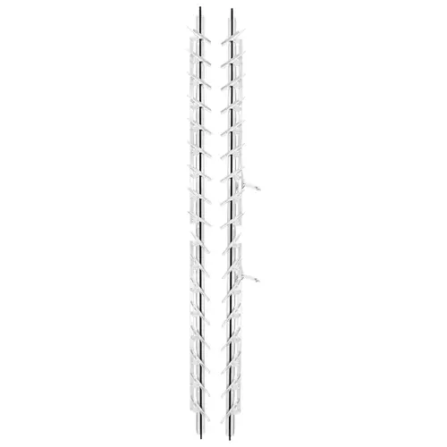 Jalousie Strip Hardware 60" Length 17 Blades Aluminum Pair Jalousie Strip Hardware 60" Length 17 Blades Aluminum Pair