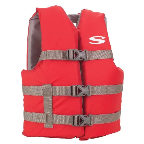 YOUTH CLASSIC LIFE JACKET (USCG TYPE III) - RED