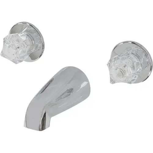 Double Handle Tub Faucet Chrome