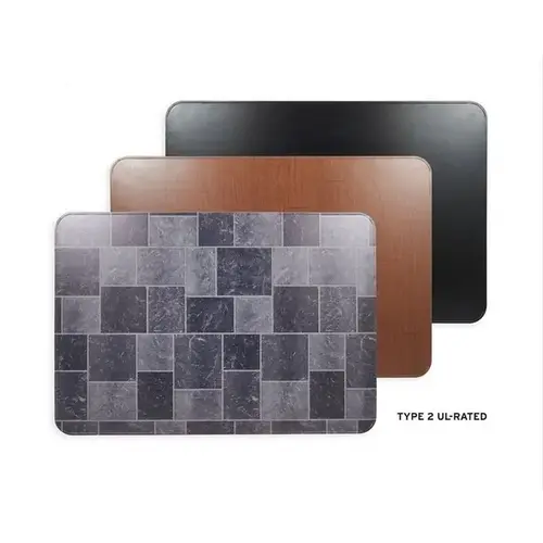 Stoveboard Type 2 UL Rated 36 x 48 - Wood Grain