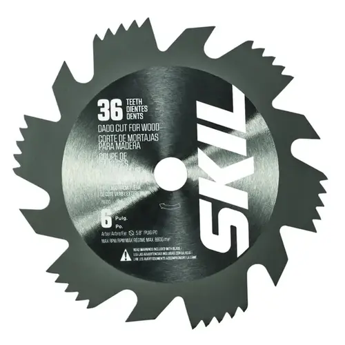 6-in. Carbide Tipped Dado Set Blade - 36 Teeth 6-in. Carbide Tipped Dado Set Blade - 36 Teeth