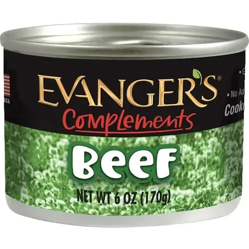 Complements Grain Free Beef for Dogs & Cats - 6 oz Can - pack of 24 Complements Grain Free Beef for Dogs & Cats - 6 oz Can - pack of 24
