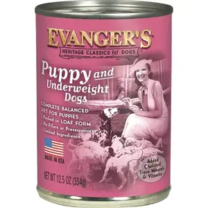 Evangers Dog Food H10122 Heritage Classic Puppy Food, 12.5 oz Can