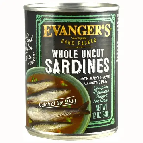 Hand Packed Whole Uncut Sardines - 12.5 oz Can - pack of 12