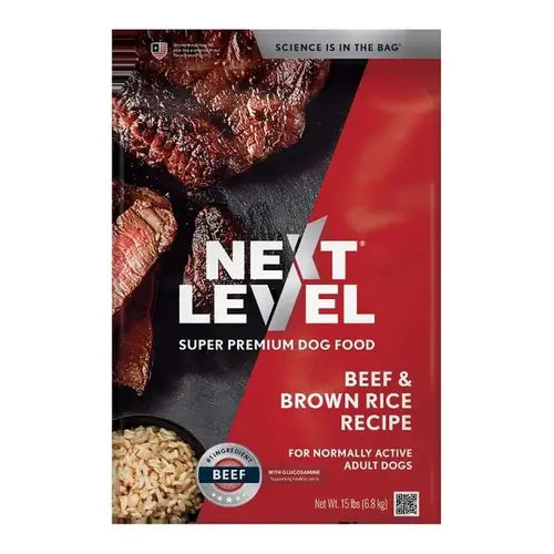 Next Level Beef & Brown Rice Recipe - 4lb Bag