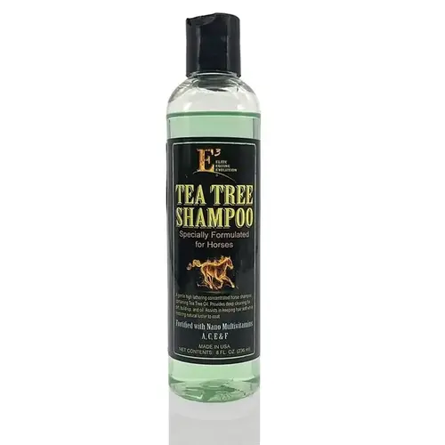 E3 Tea Tree Shampoo Specially Formulated for Horses - 8 oz