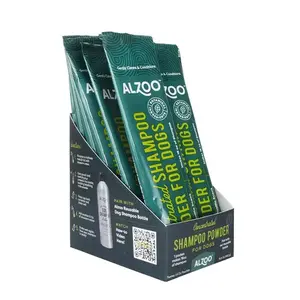 Alzoo 001-705798 Concentrated Shampoo Powder Refill Sensitive Skin Display - 12 pouches