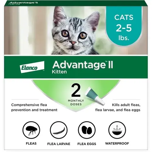 Advantage II Kitten 2-5 lbs Topical Flea Treatment & Prevention