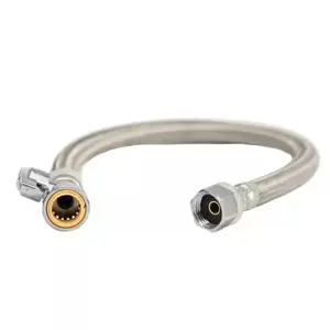 ProBite LF745SR ProBite 1/2" Push-to-Connect x 1/2" FIP x 18" Straight Stop Faucet Connector