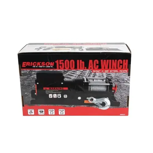 ELECTRIC WINCH 120V AC 35 ft, 1500 lbs ELECTRIC WINCH 120V AC 35 ft, 1500 lbs