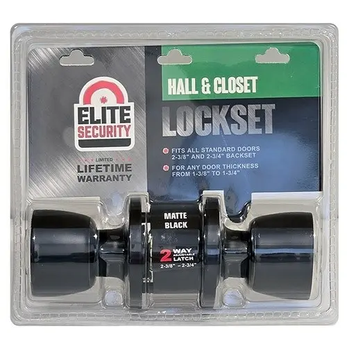 MR Brands LLC Elite Tulip Passage Lockset - Matte Black 01191 MR Brands LLC Elite Tulip Passage Lockset - Matte Black 01191