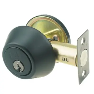MR Brands LLC Elite Security Single Deadbolt Lock - Matte Black 01187