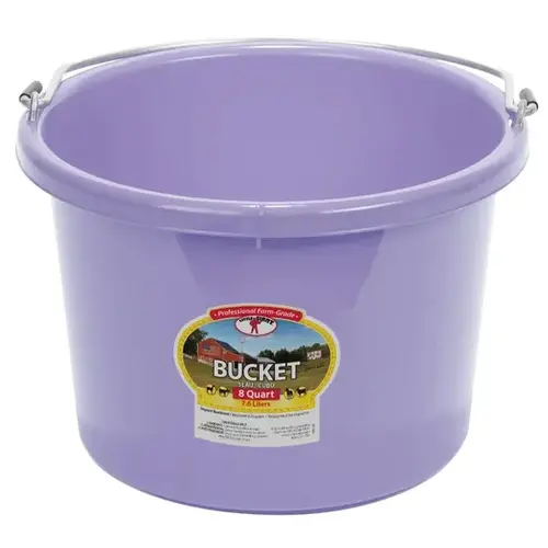 8 Quart Plastic Bucket - Lavender 8 Quart Plastic Bucket - Lavender