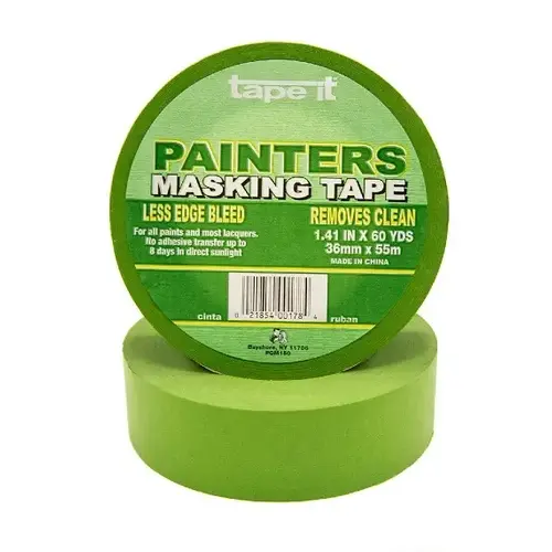 Green Painters Masking Tape - 1" x 60 YDS / Green Green Painters Masking Tape - 1" x 60 YDS / Green