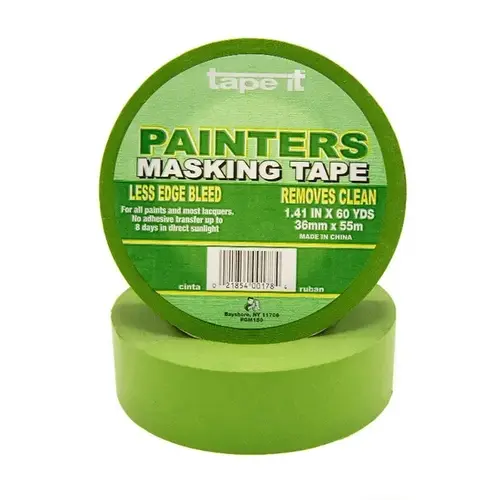 Green Painters Masking Tape - 1.5" x 60 YDS / Green