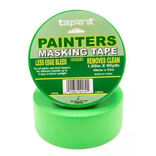 Green Painters Masking Tape - 2" x 60 YDS / Green Green Painters Masking Tape - 2" x 60 YDS / Green